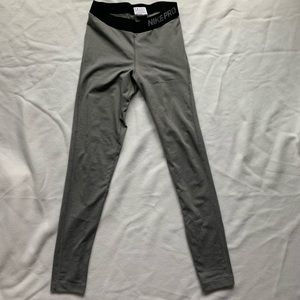 Grey Nike Pro Dri-Fit Leggings